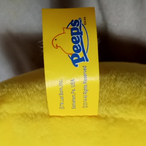 2014 Just Born Peeps Yellow Duck Plush - Picture 4 of 4